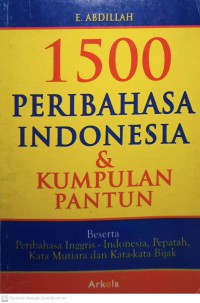 1500 Peribahasa Indonesia dan Kumpulan Pantun