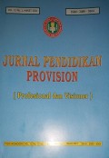 Jurnal Pendidikan Provision (Profesional dan Visioner)