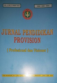 Jurnal Pendidikan Provision (Profesional dan Visioner)
